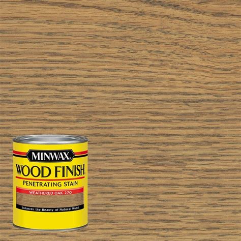 Minwax 1-qt. Wood Finish Weathered Oak Oil-Based Interior Stain (4-Pack)-700474444 - The Home Depot