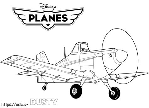 1527239007 Disney Planes Dusty coloring page