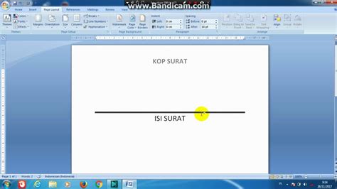 Cara Buat Garis Bawah Pada Kop Surat Di Word - IMAGESEE