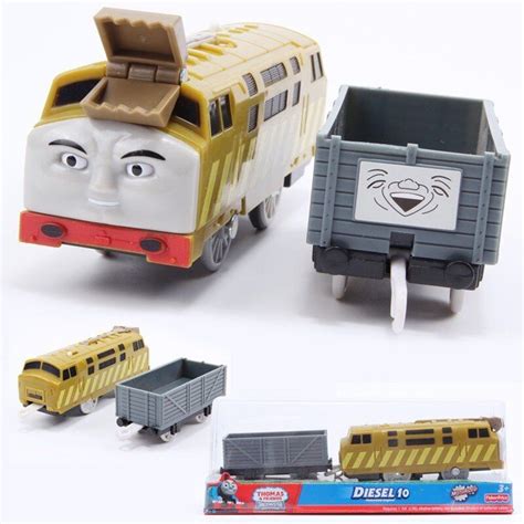 NIB TRACKMASTER THOMAS TANK ENGINE BATTERY MOTORIZED TRAIN- DIESEL 10 + TENDER | eBay