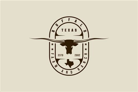 Longhorn Texas Logo Vector Vintage Graphic by uzumakyfaradita ...