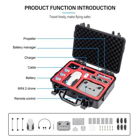 Drone Carrying Case DJI Mavic Mini 2/Mini 2 SE/Mini Waterproof - KENTFAITH