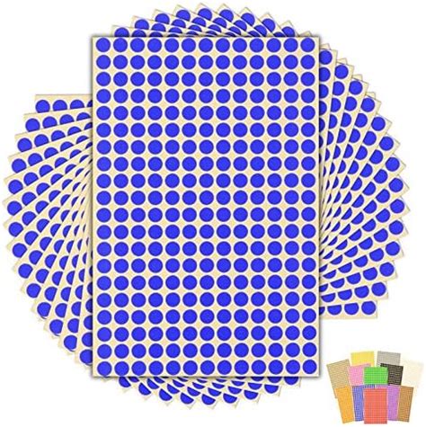 3,900 x Yellow Sticky Dots - 8mm - Round Colour Coding Dot Stickers - 15 Sheets : Amazon.co.uk ...