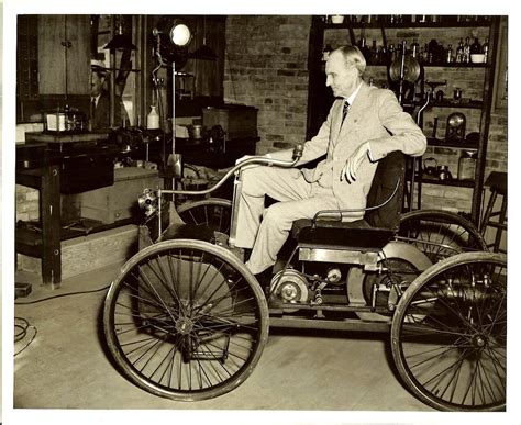 Henry Ford with an 1896 Ford Quadricycle, the... | Old Detroit ...