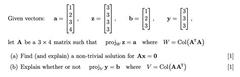 Orthogonal Projection Matrix