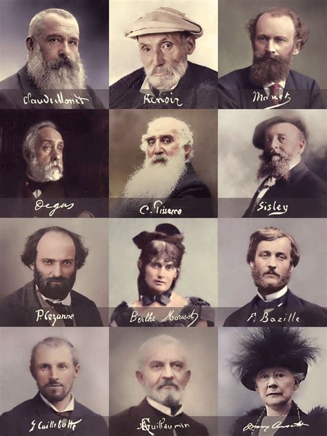 French Impressionists and their signatures. | Impressionist art, Impressionist paintings ...