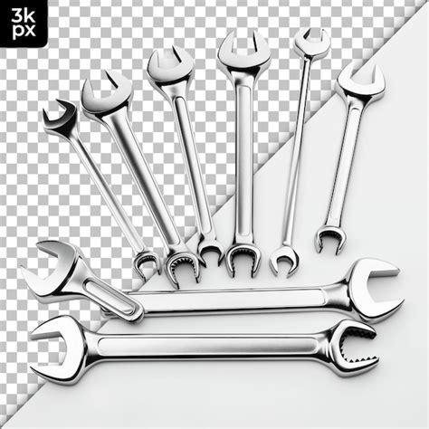 Premium PSD | Wrenching tools isolated on transparent background