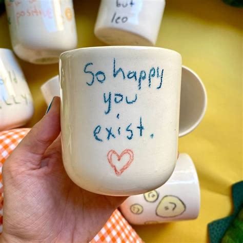 Handmade Ceramic My Blue Bird Mug so Happy You Exist - Etsy | Ideias para presentes de ...