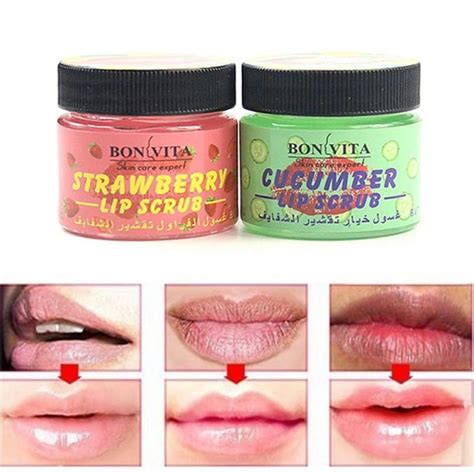 Professional Lip Scrub Moisturizing Full Lips Smooth Exfoliating Balm Care Labial Enhancer Anti ...