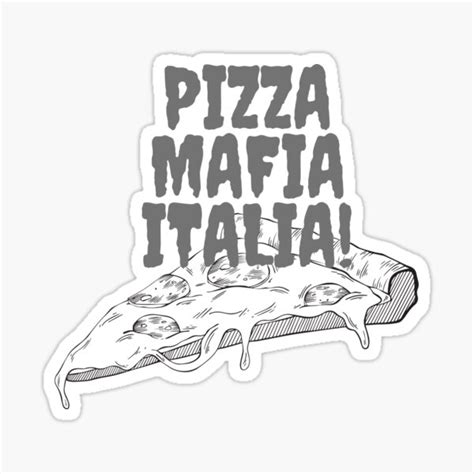 "pizza mafia italia" Sticker for Sale by maluda | Redbubble