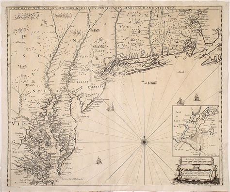 One of the finest 17th-century maps of the English Empire in America - Rare & Antique Maps