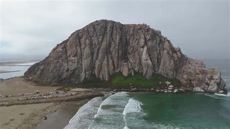 Aerial View Of Morro Rock, California - Stock Video | Motion Array