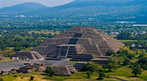 Pyramid Of The Sun At Teotihuacan Mexico: Birthplace Of The Gods ...