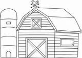 Barn Coloring Pages sketch template