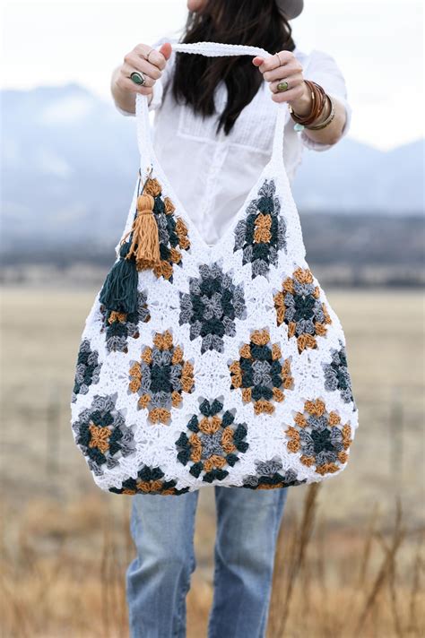 Magnolia Granny Square Bag Crochet Pattern – Mama In A Stitch