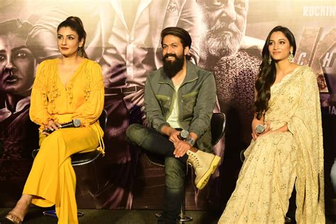 Yash, Sanjay Dutt, Raveena Tandon, and Srinidhi on KGF 2 promotional tour - Connected To India News