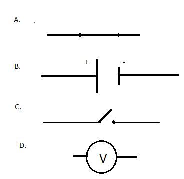 Symbol of open switch is:\n \n \n \n \n