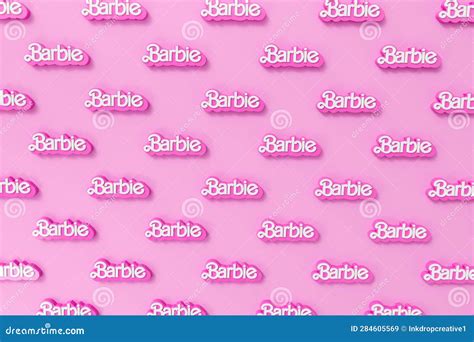 LONDON, UK - July 2023: Barbie Doll Logo. Barbie is a Fashion Doll Made by Mattel Editorial ...