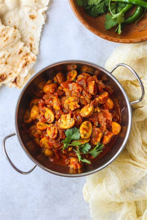 Mushroom Bhaji - Little Sunny Kitchen