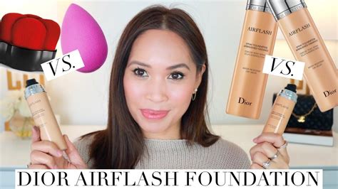 DIOR AIRFLASH FOUNDATION WHICH ONE? 🤷🏻‍♀️ BEST APPLICATION? EVERYDAY E ...