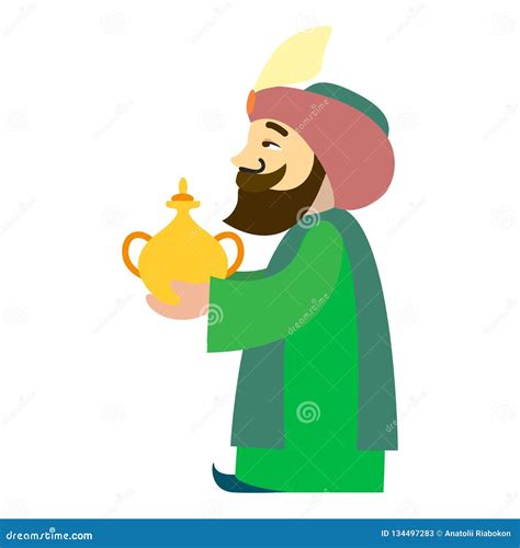 Arabian King Balthazar Icon, Cartoon Style | CartoonDealer.com #134497283