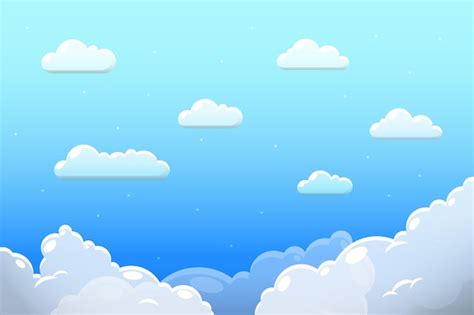 Free Vector | Sky - background for video conferencing