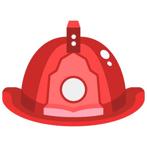 Fireman helmet Justicon Flat icon