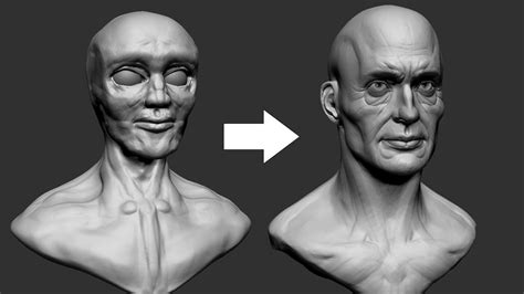 How to Improve Your Face Sculpting in ZBrush - Real time Sculpting - YouTube