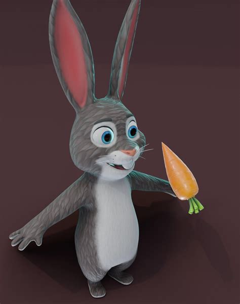 Cartoon Rabbit Animated 3D Model 3D - TurboSquid 1736539