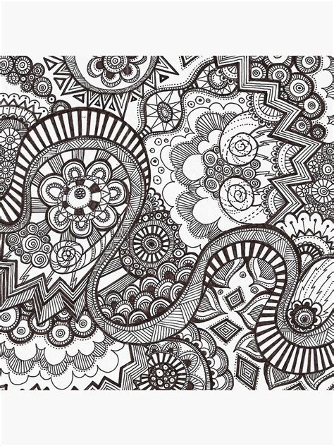 "Black and White Doodle Pen Drawing, Fascinating,Lovely Design" Poster by AMS-ART | Redbubble