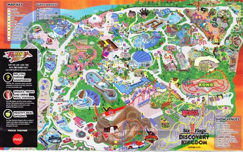 Six Flags Discovery Kingdom - 2013 Park Map