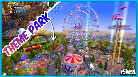 The BIGGEST Realistic THEME PARK EVER made in Sims 4 & Usable 😱 NO CC used! | Sims 4 fast build ...