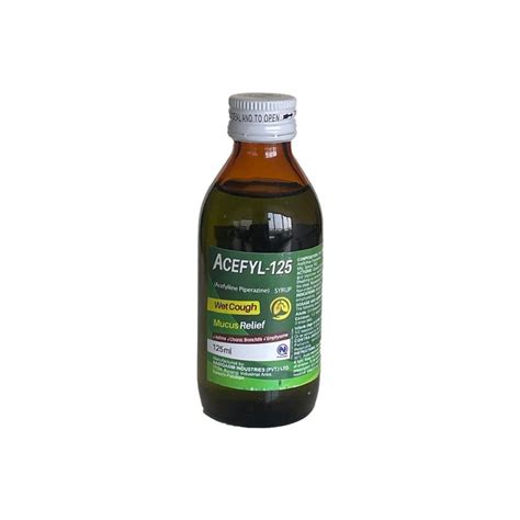 Acefyl Wet Cough Mucus Relief Syrup 125 ml - Uses, Formula, Side Effects