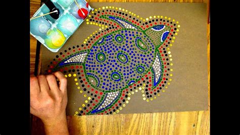 Aboriginal Animal Painting Day 2 - YouTube