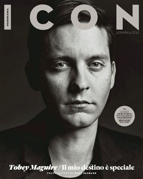 Tobey Maguire en portada de Panorama Icon Magazine Fall/Winter 2013 - Male Fashion Trends