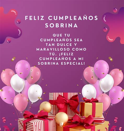 Feliz Cumpleanos Sobrina Tarjetas y Frases