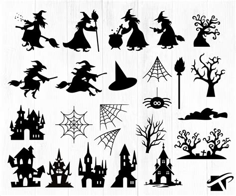 Halloween Silhouette SVG, Halloween svg By Twingenuity Graphics | TheHungryJPEG