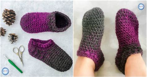 Free Crochet Pattern: Slipper Socks - Styles Idea