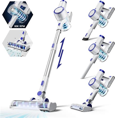 Buy ORFELD Cordless Vacuum Cleaner, 24000Pa Powerful Cordless Vacuum, 6 ...