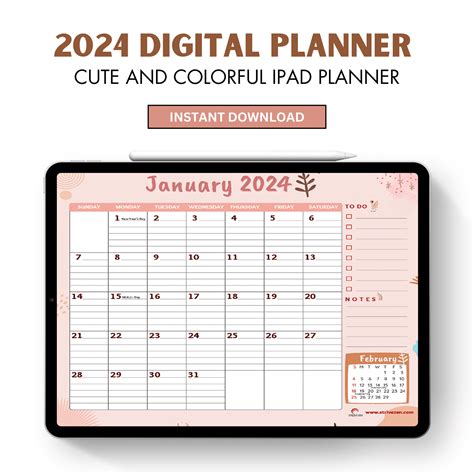 2024 Cute and Colorful Digital and Printable Planner for GoodNotes ...