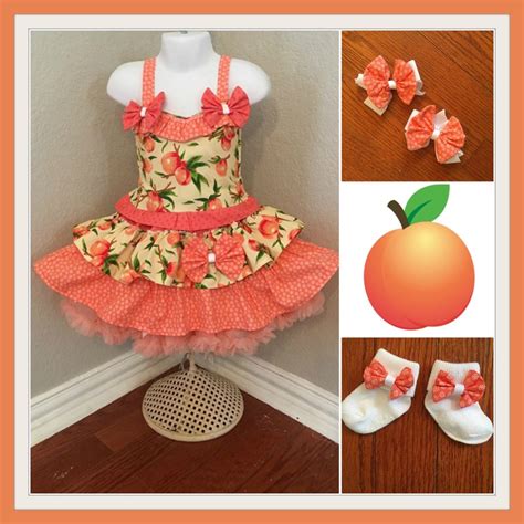 Peach Pageant Outfit Peach Festival First Birthday - Etsy