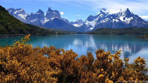 Torres del paine national park in the late winter 2560x1600 nature ...