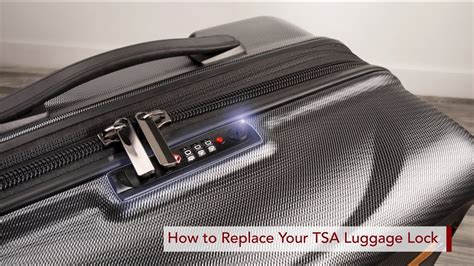 How to Replace Your Ricardo TSA Luggage Lock - YouTube