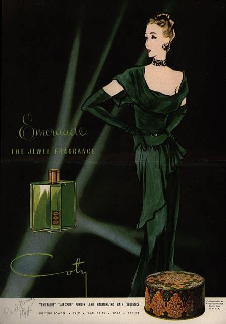 perfume boudoir: Emeraude by Coty Ads