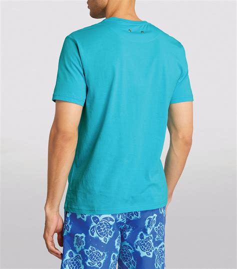 Vilebrequin blue Embroidered Logo T-Shirt | Harrods UK