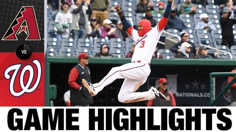 D-backs vs. Nationals Game 1 Highlights (4/19/22) | MLB Highlights ...