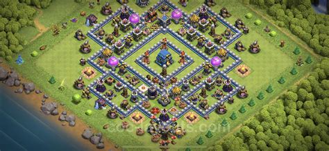 Best Anti 2 Stars Base TH12 with Link, Hybrid - Town Hall Level 12 Base ...