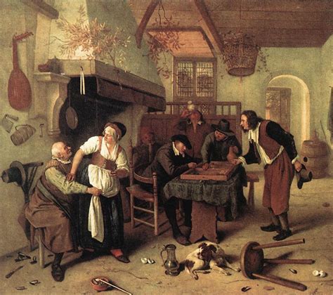 In The Tavern 1660s Painting | Jan Steen Oil Paintings