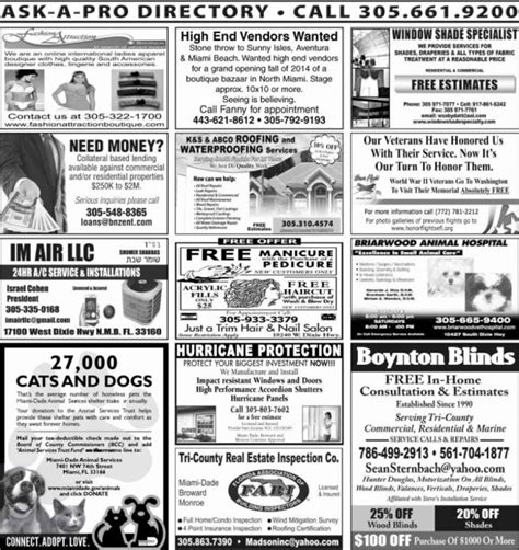 Online Classifieds by Miami's Community Newspapers