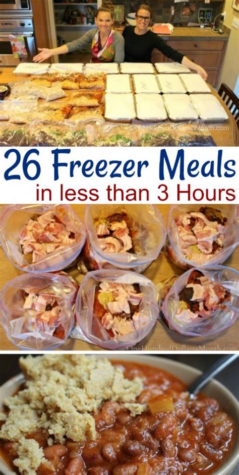 Making 26 Freezer Meals in 3 Hours - One Hundred Dollars a Month